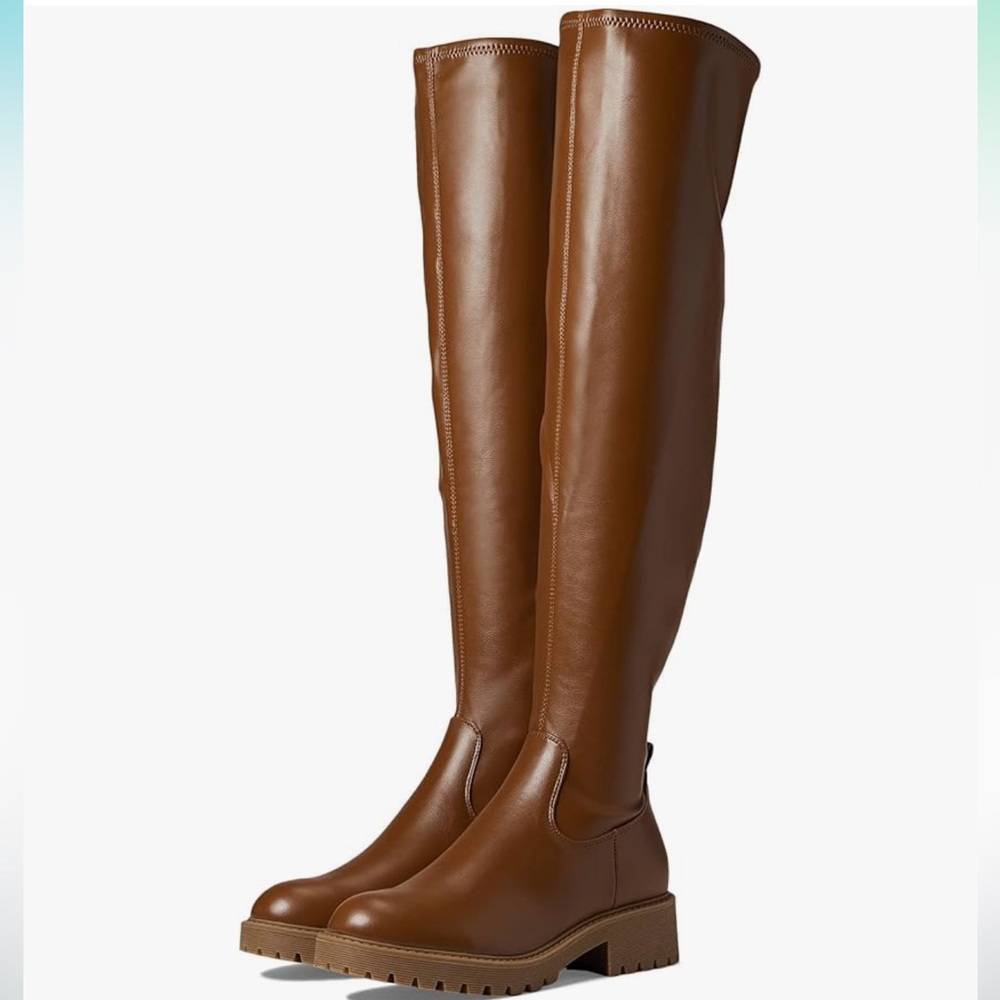 GUESS Women’s Knee High Leather Boots